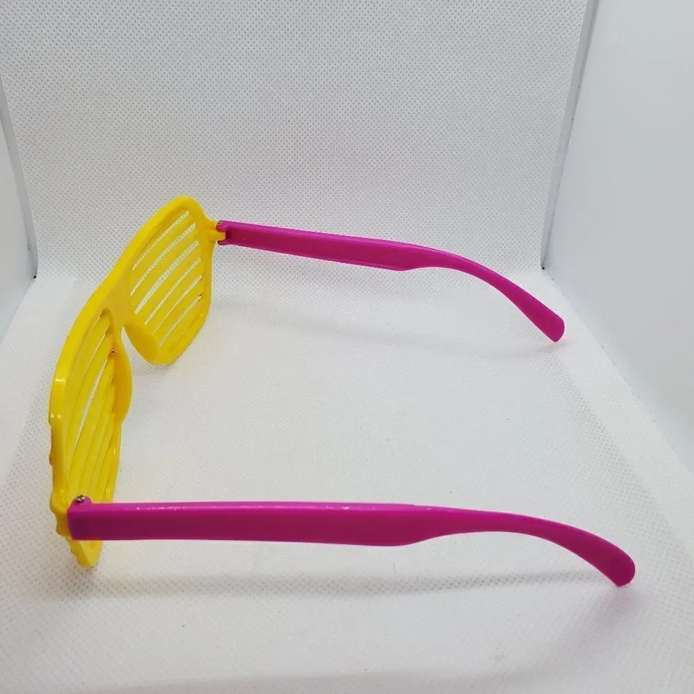 Yellow & Pink Splatter Shutter Glasses
